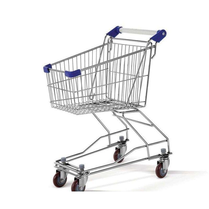 Supermarket Plastic Trolley Carts with Wheels