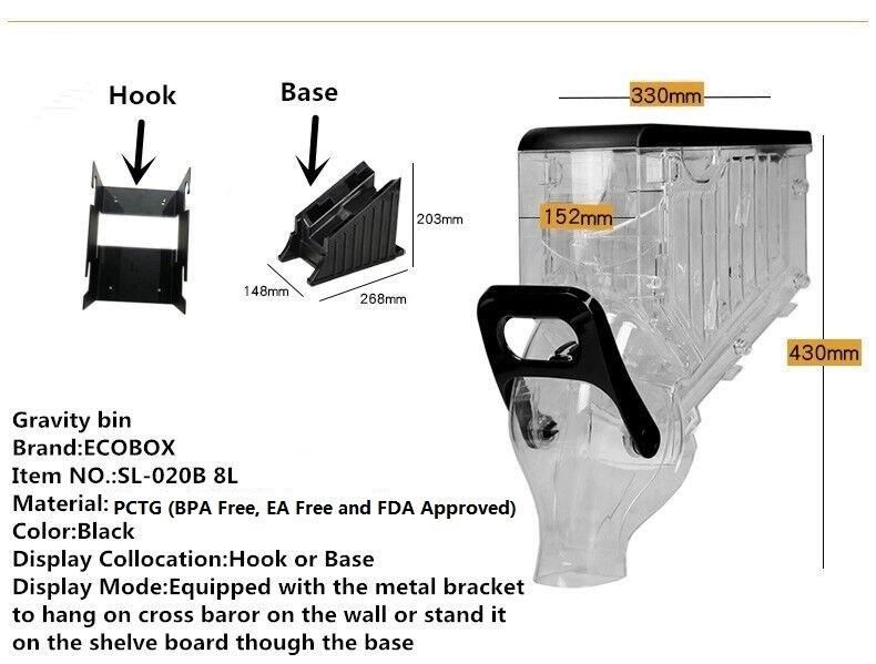 Eco-Friendly Plastic Bulk Bin Dispenser