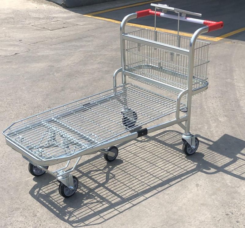 Shopping Flat 5 Wheel Trolley Heavy Duty Grocery Shopping Carts