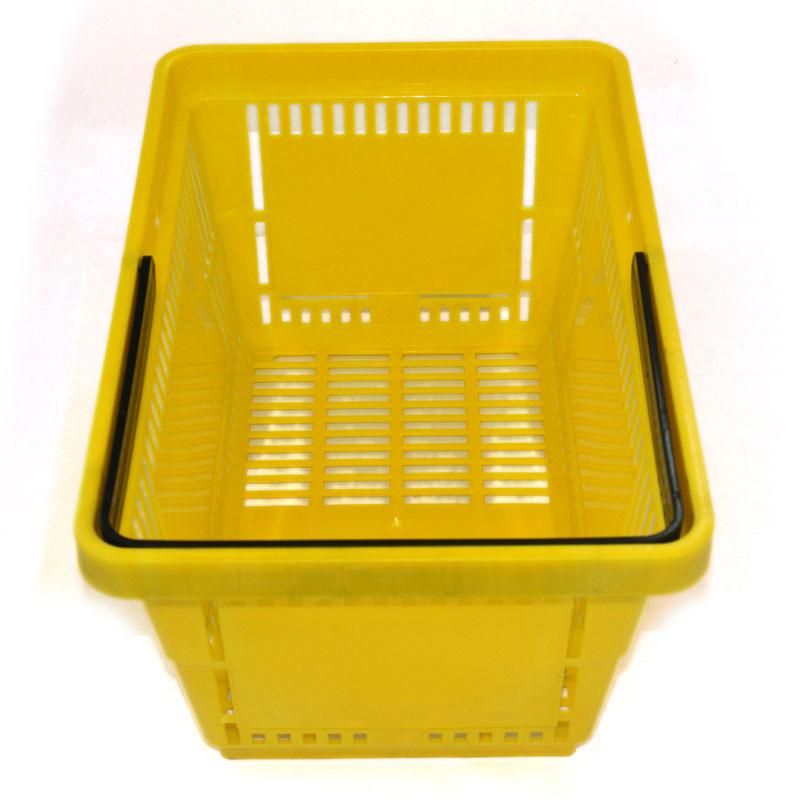 Good Quality Supermarket Hole Portable Plastic Hand Shopping Basket