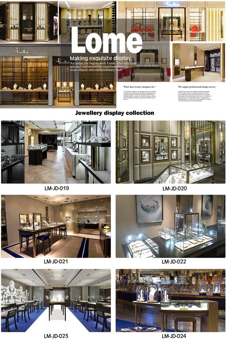 Factory Direct Sale Customized Jewelry Showcase Display Jewelry Shop Furniture