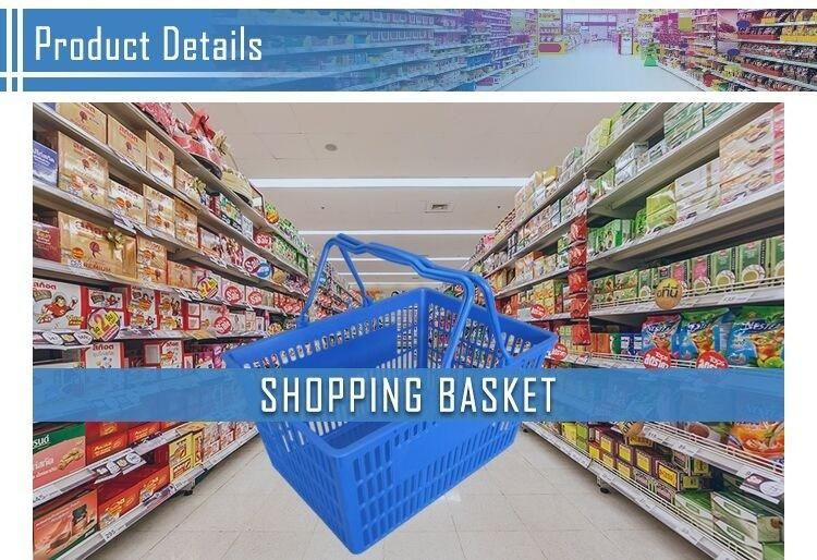 Grocery Retail Plastic Handle Shopping Basket