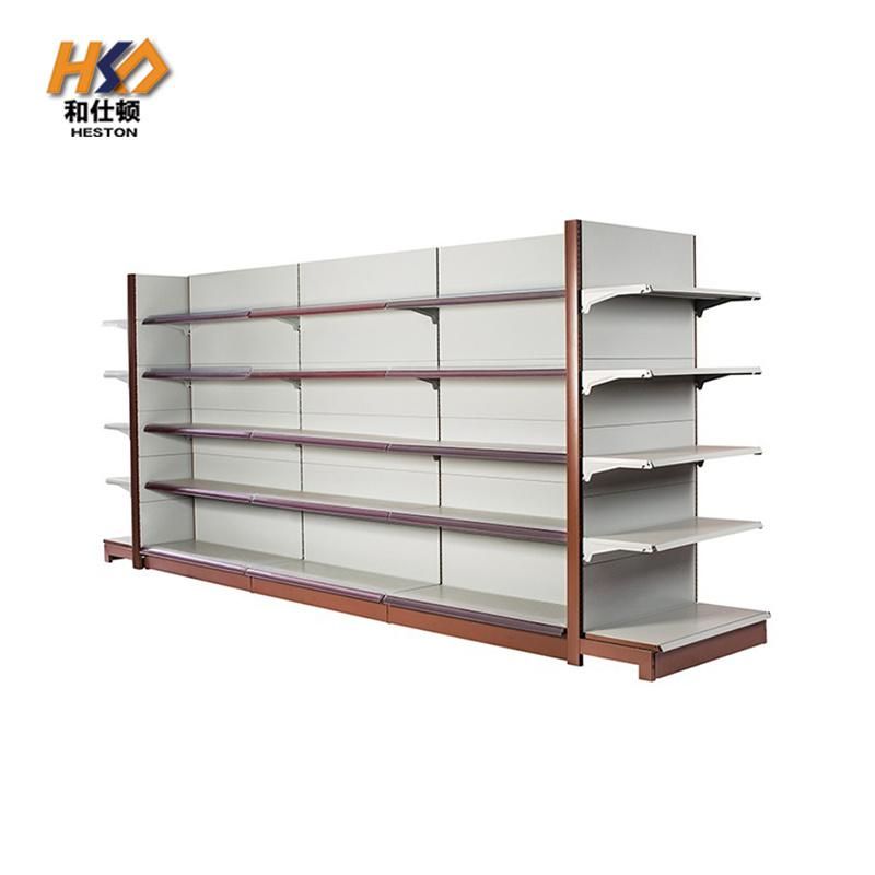 New Durable Double Sides Single Side Metal Supermarket Shelving