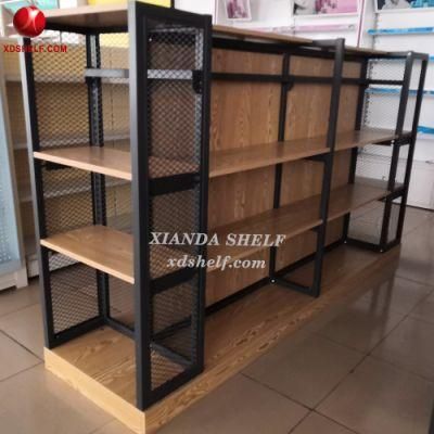 Backplane Style Single Sided Xianda Display Shelf Wooden Retail Box