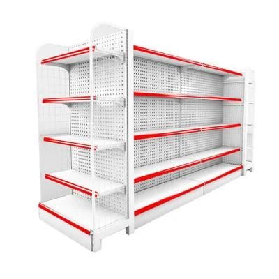 Metal Gondola Used Mini Metallic Supermarket Shelf Display Design for Store Retail