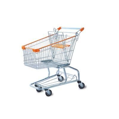 New Design Low Price 100L American Style Supermarket Trolley