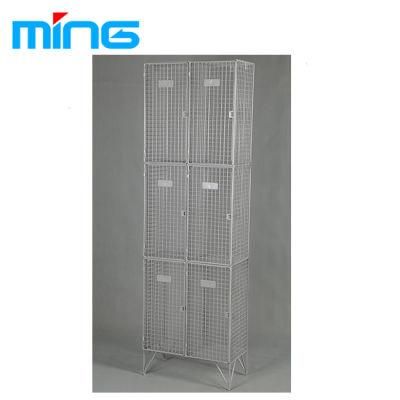 6 Doors Durable Storage Locker for Clothes Shoes