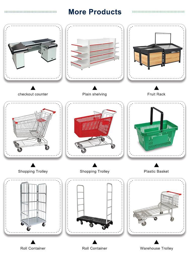 4-5 Layers Perforated Grocery Metal Shelving with Hooks and Accessories