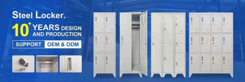 2 Doors Metal Steel Locker with Leg for Gym