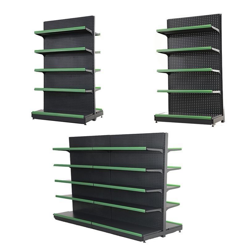 Customized High Grade Double Sided Shelf Display for Supermarket Rack for Sale