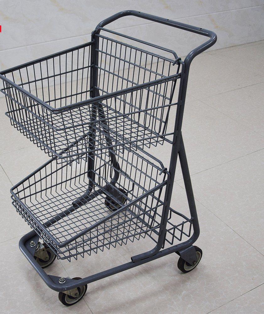 European American Asian Style Shopping Trolley Supermarket Shopping Trolley Cart