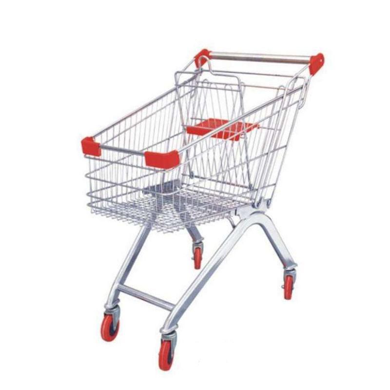 Carrito De Mercado Trolley Supermarket Grocery Shopping Trolleys with Wheels Foldable Shopping Trolley for Sale