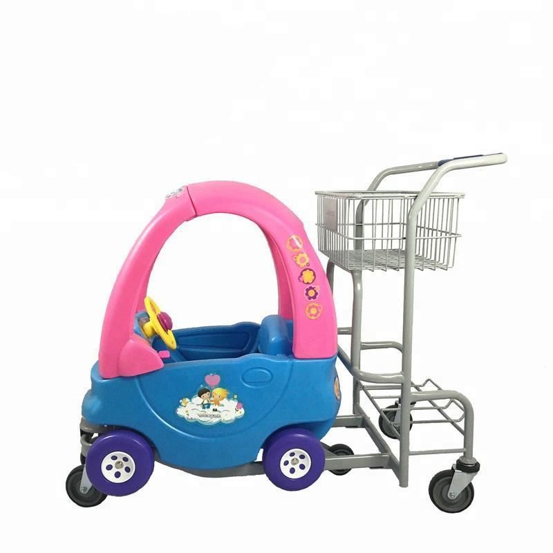 Supermarket Plastic Trolley Children Trolley Store Cart