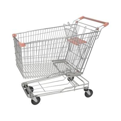 Customized Convenience Store Steel 4 Wheels Cart with Child Seat