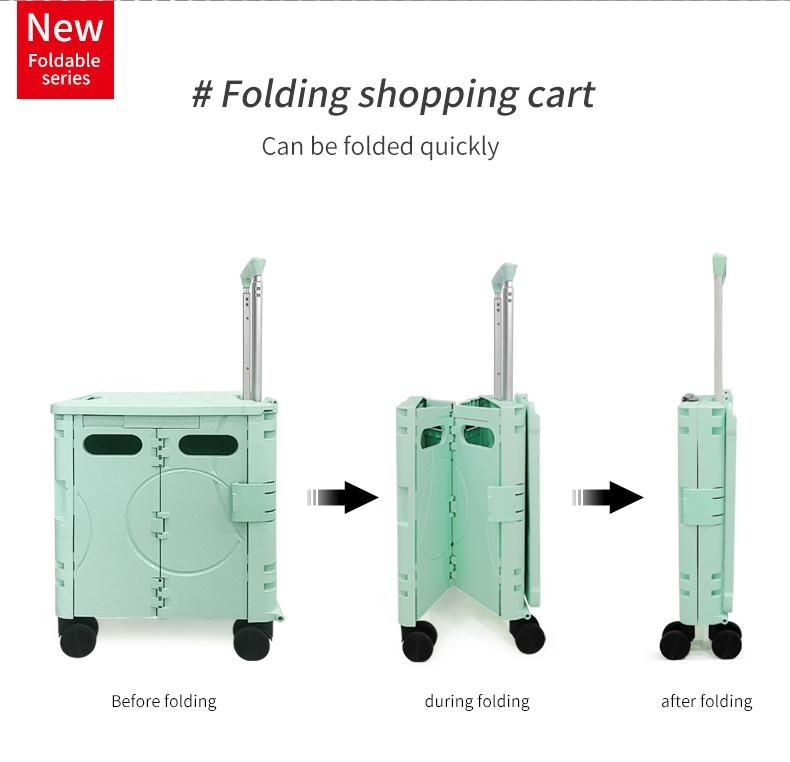 Bubule Portable Folding/Foldable Rolling Carry Shopping Hand Cart Trolley Cart (SP01)