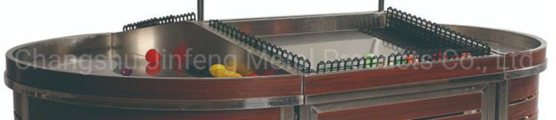 Supermarket Rack for Vegetable and Fruit Metal Display Stand