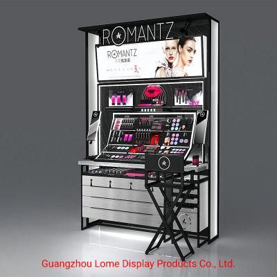 Furniture Cosmetic Display Makeup Showcase Cabinet Perfume Display Stand Rack Customized