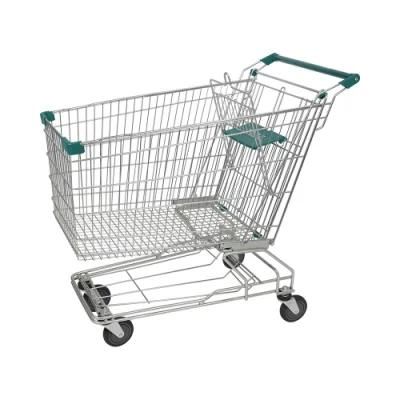 China-Made Supermarket Chain 60L TPR Wheels Cart with Child Seat