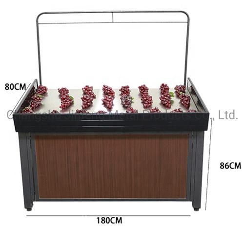 Supermarket Equipment Wooden and Metal Display Rack Display Shelves for Fruit and Vegetable