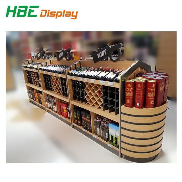 High Classic Store Wood Wine Display Rack