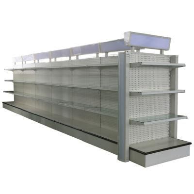 Wholesale Metal Supermarket Double-Side Cosmetics Display Shelves Rack