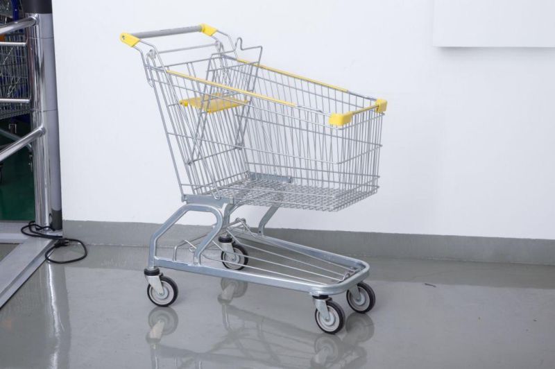 Custom Printing Logo 180L American Style Supermarket Model-D Trolley