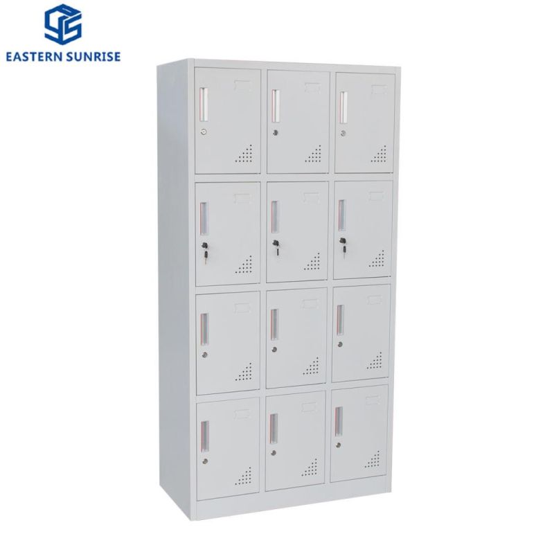 12 Door Metal Steel Iron Clothes Wardrobe Locker