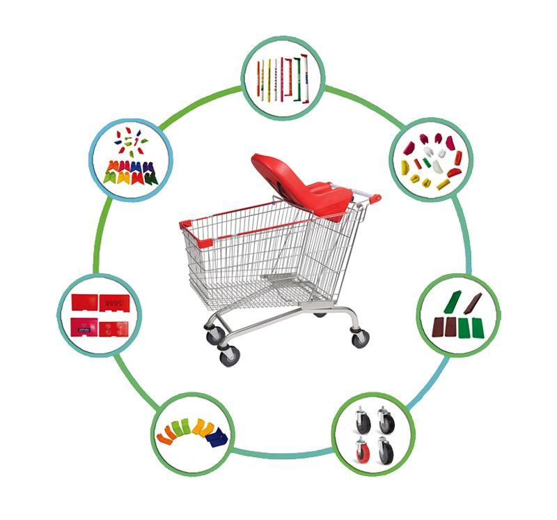 Portable Australia Type Supermarket Shopping Cart Comparison