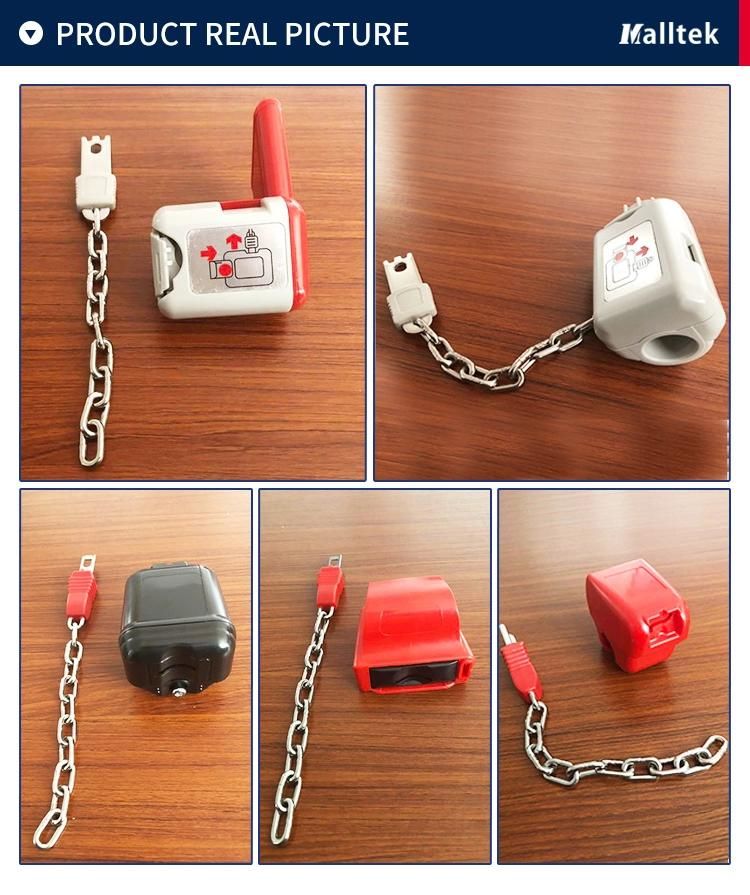 Plastic Shopping Trolley Lock Accessories with Customized Color