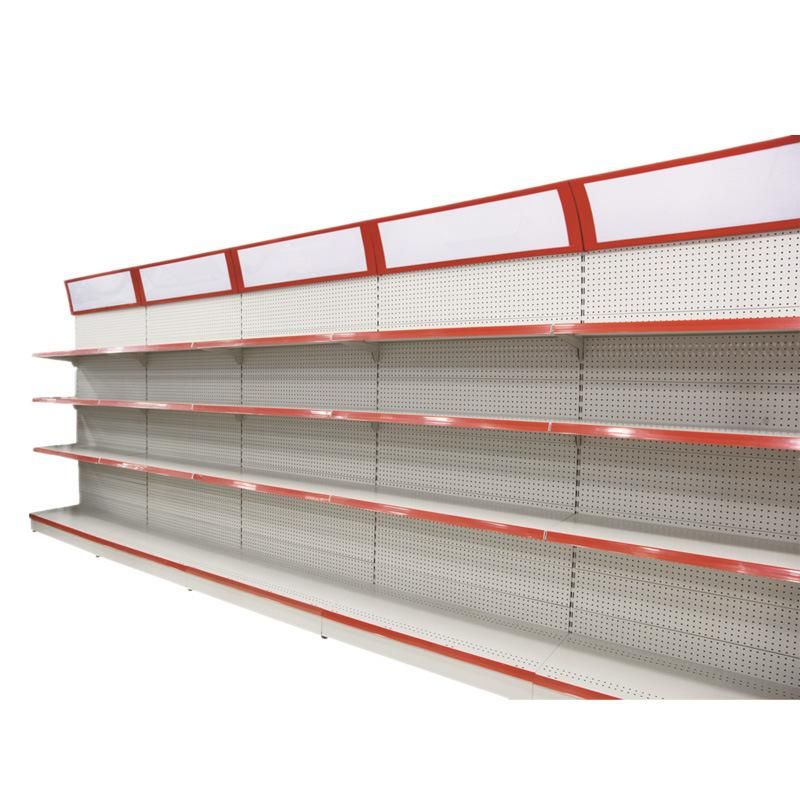 Heavy Duty Supermarket Steel Rack with Light Box