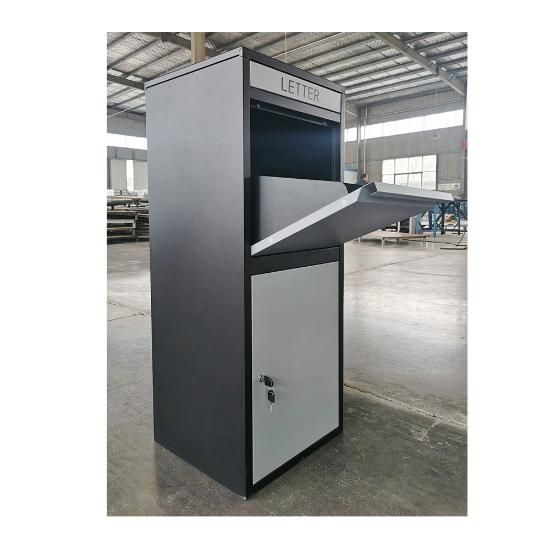 Fas-158 Outdoor Stainless Metal Post Mailbox Home Parcel Letter Drop Delivery Box Parcel Box