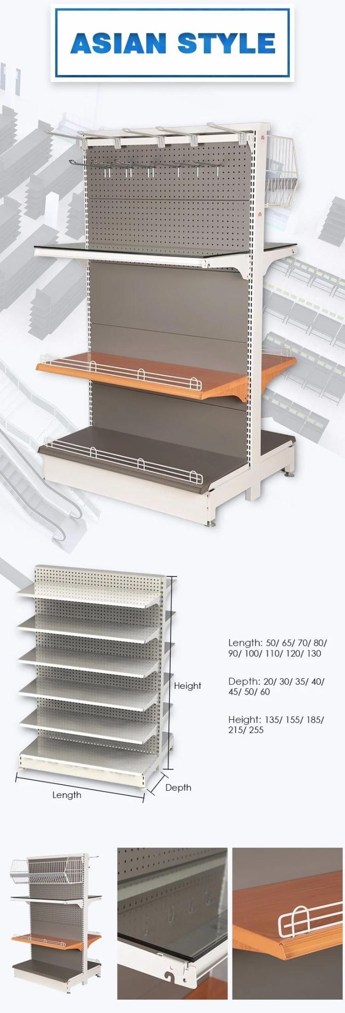 Grocery Store Department Store Display Racks Supermarket Rack Shelf