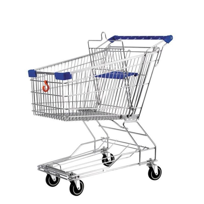 Steel Zinc Plated Metal Supermarket Store Shop Shopping Trolley