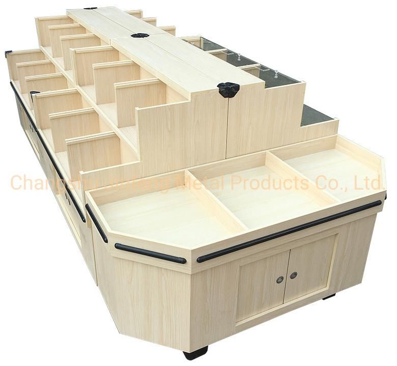 Supermarket Equipment Wooden Display Rack for Snacks