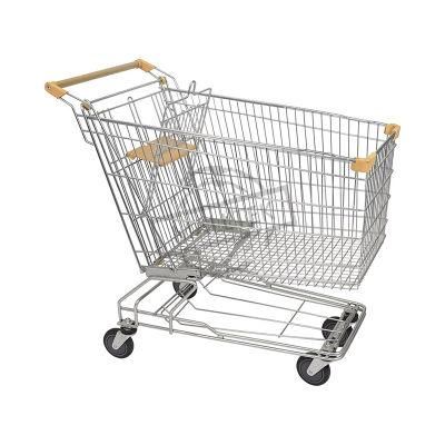 Wholesale Large Liters Hypermarket Galvanized Shopping Trolley