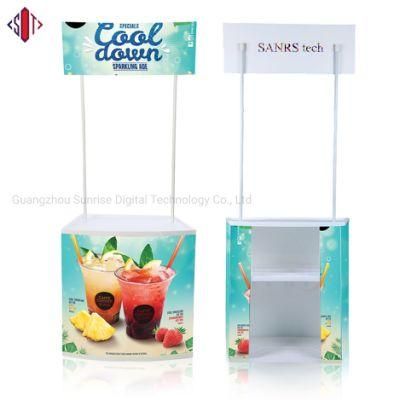 Supermarket Display PVC Desk PP Promotion Table PP Kiosk