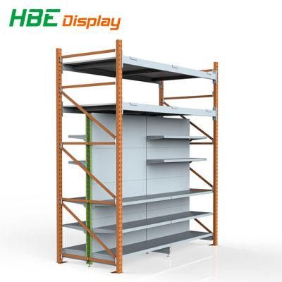 Supermarket Heavy Duty Cash and Carry Integrated Gondola Shelf