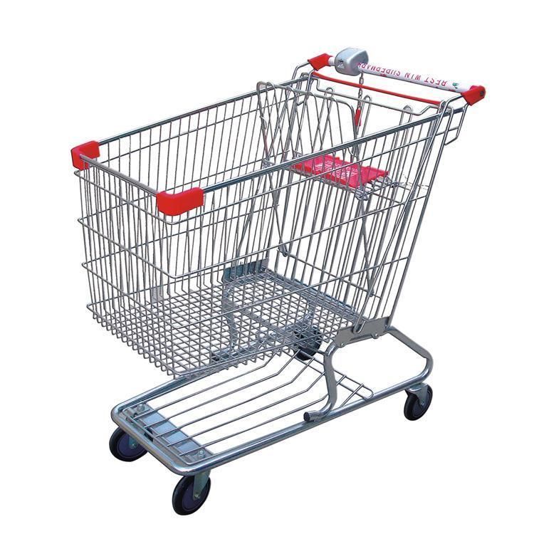 Shopping Trolley Cart Market Portable Fold up Four Wheels