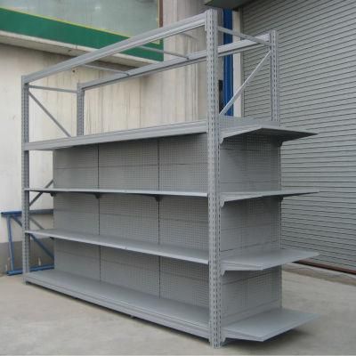 Heavy Multi-Funcation Metal Supermarket Display Gondola Shelf