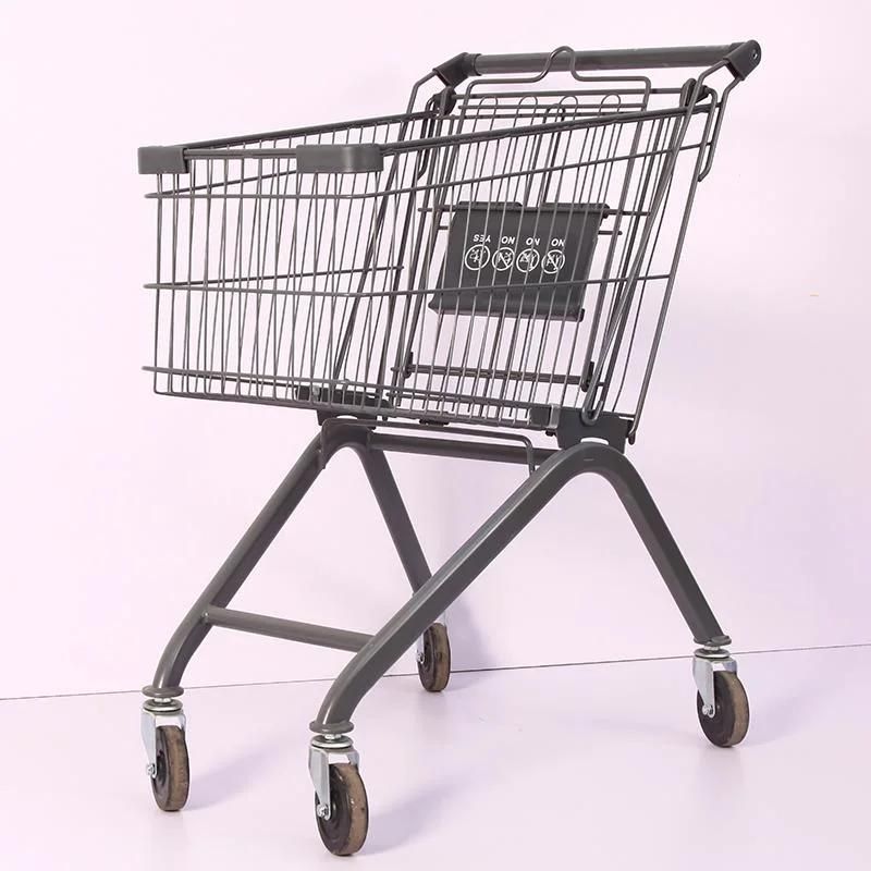 120L Standard Plastic and Metal Shopping Trolley Cart