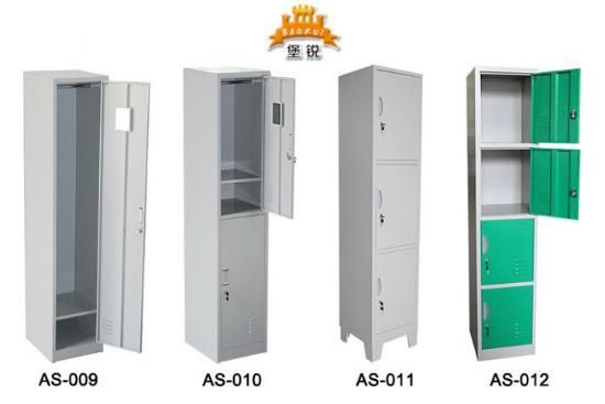 Fas-011 Singapore Steel Furniture Metal Locker Cabinet 3 Doors Gym Steel Clothes Storage Locker