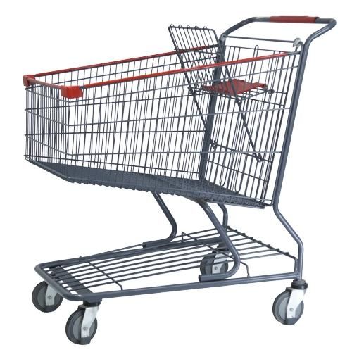 Large 4 Wheels Steel Shopping Cart for Supermarket Sale