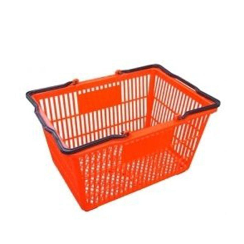 Durable Small Hand Carry Plastic Handle Shopping Baskets