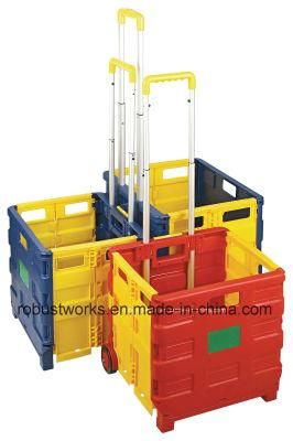 Plastic Folding Shopping Cart (FC403K-2)