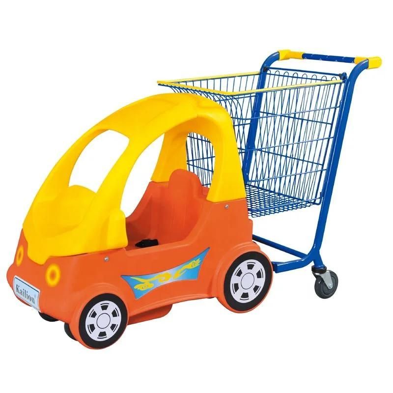 Hot Selling Supermarket Equipment Plastic Cart Children Trolley