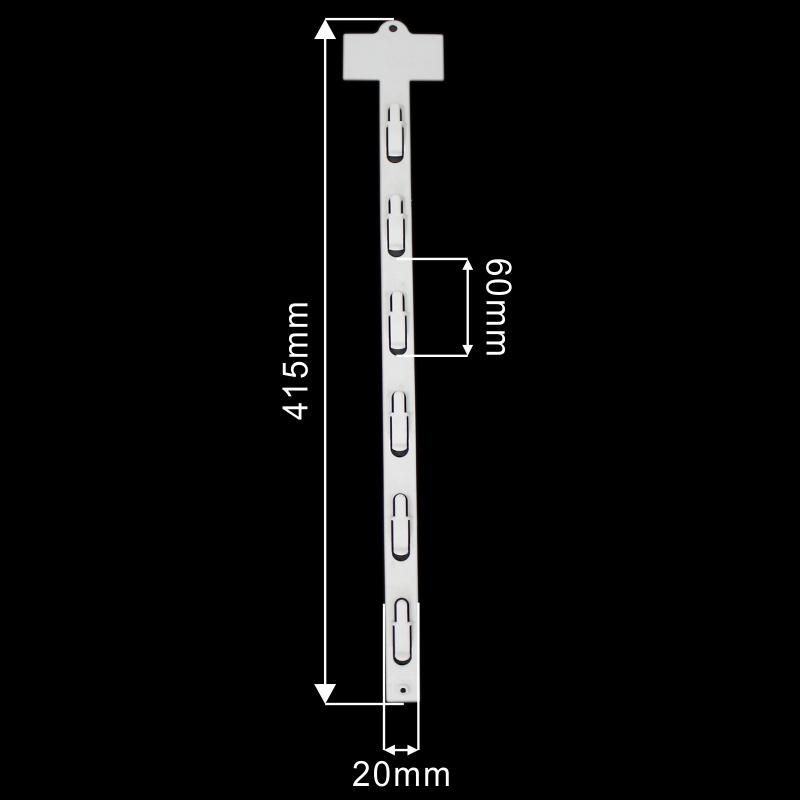 Shelf Hanging Clip Strip with 6 Hooks for Supermarket Stores