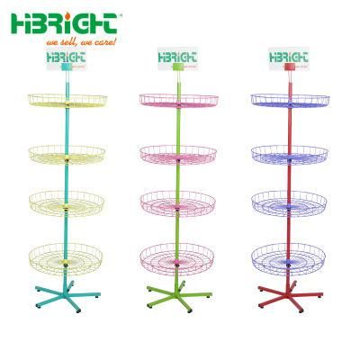 Wire Toy Display Rotating Rack Movable Display