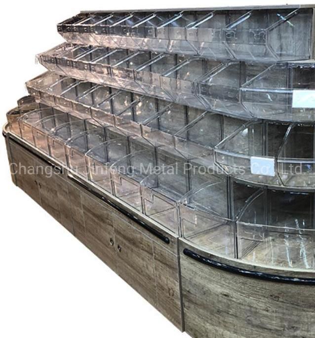 Supermarket Wooden Storage Display Combined Rack Display Shelf for Snack