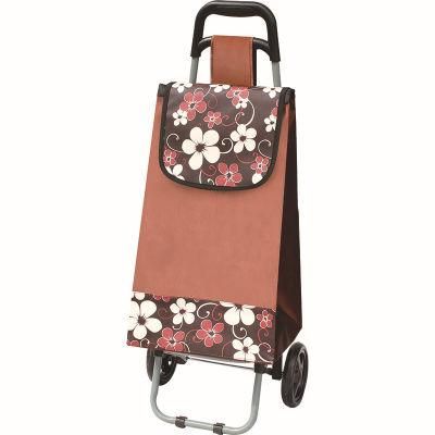 Fashion Satin Customized Printing Surpermarket Shopping Trolley Cart