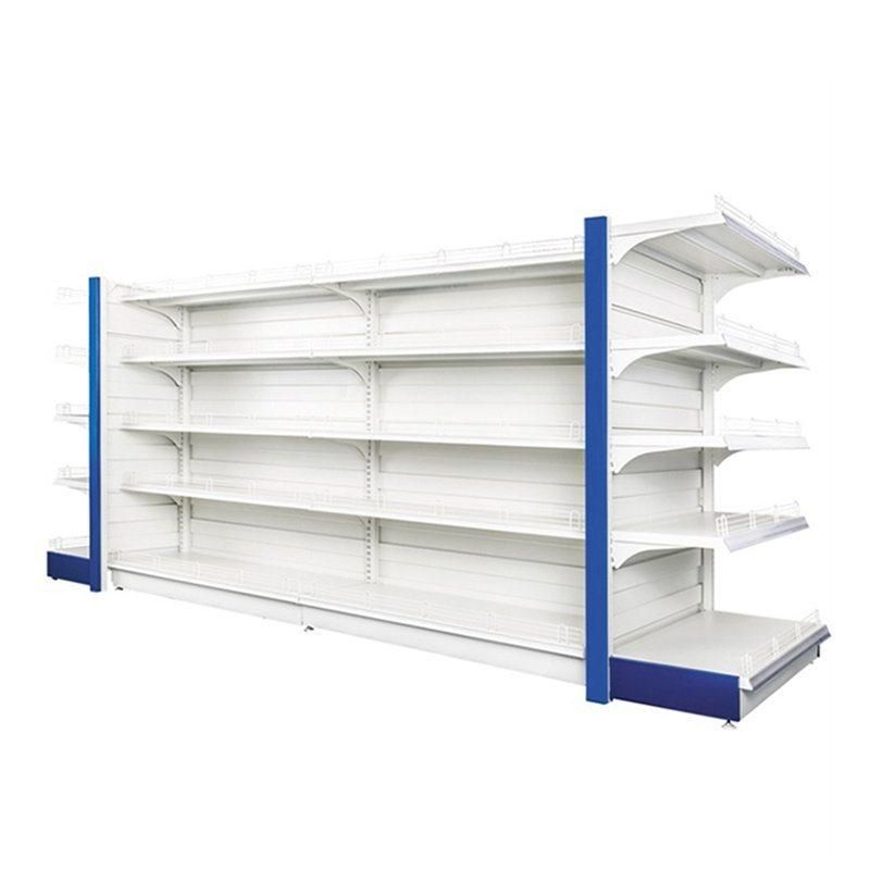 Factory Produce Steel Material Shelf Customized Metal Supermarket Shelf